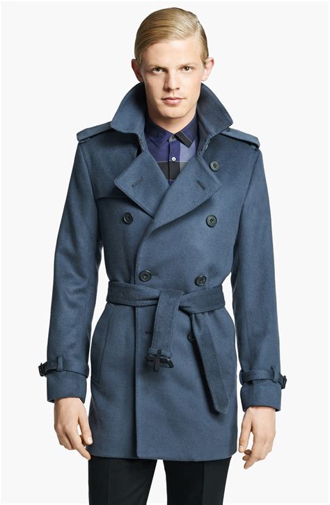 burberry brit double breasted trench men'|Burberry cashmere setup men.